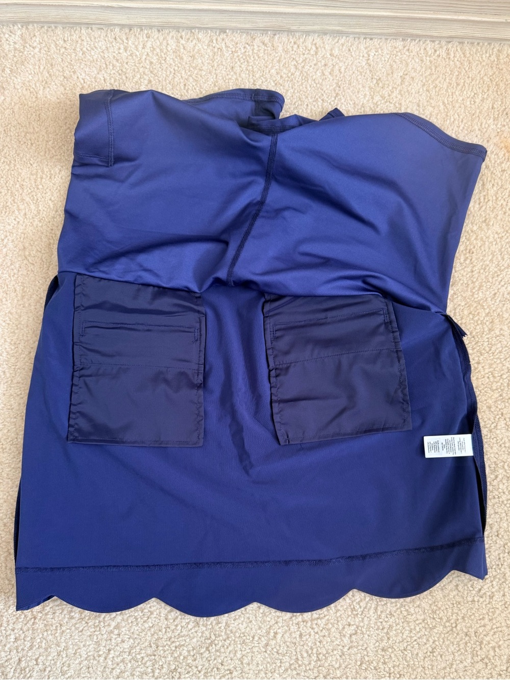 Vineyard Vines Navy Blue Scalloped Athletic Skort womens size 10 NEW WITH TAGS - Picture 12 of 12